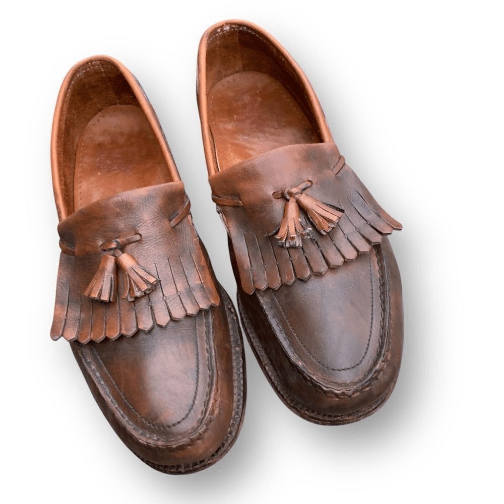 SAS Genuine Handsewn Slip On Kilte Tassel Loafers Cordovan Men's Size 11.5 USA